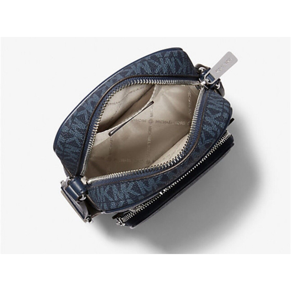 Michael Kors New Crossbody Bag Flight Handbag Jet Set Purse Blue MSP $398 NWT - Picture 2 of 12